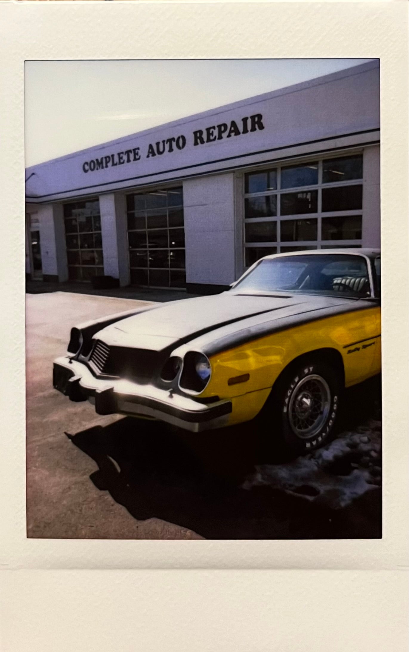 Chevy Camaro Rally Sport Polaroid
