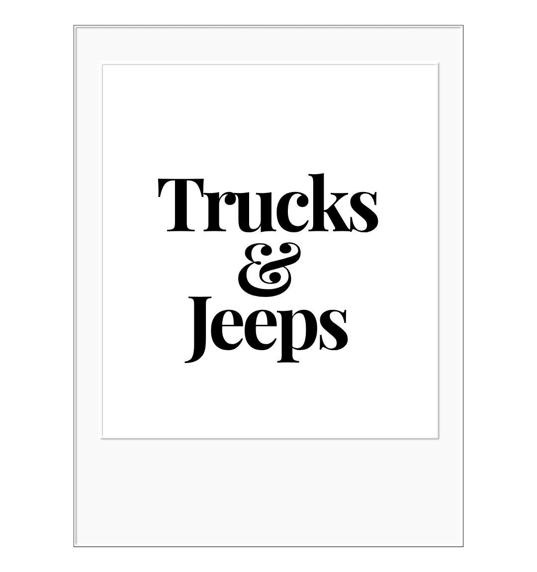 Trucks & Jeeps
